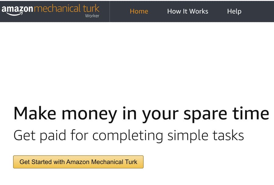 data entry job screenshot from amazon mturk