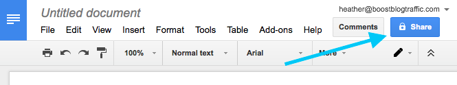 How to Share Google Docs