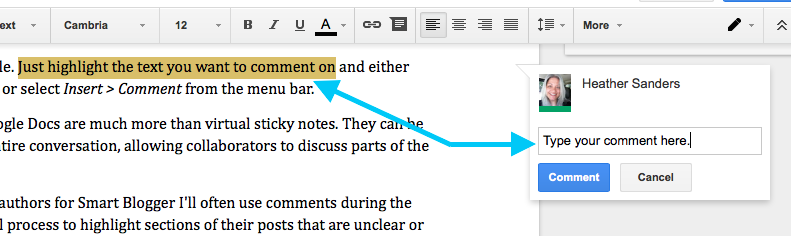 How to Comment on Google Docs