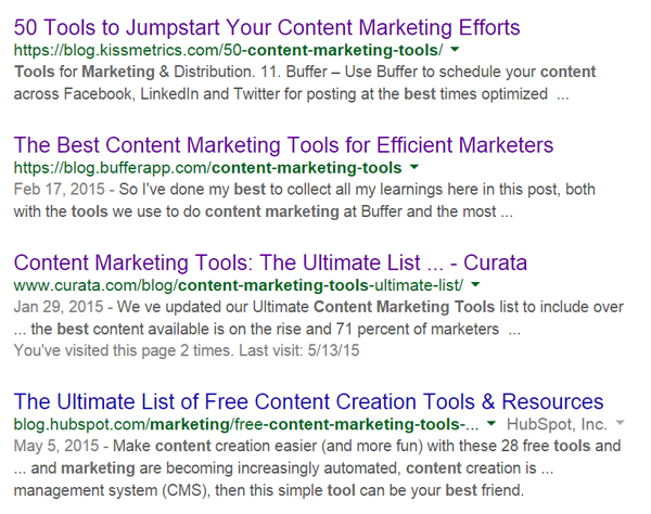 google content marketing