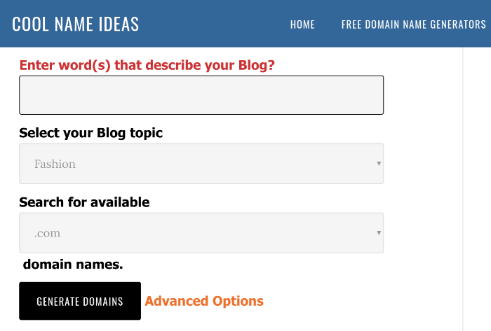 blog name generator cool name ideas