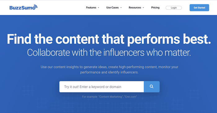 content marketing tools buzzsumo