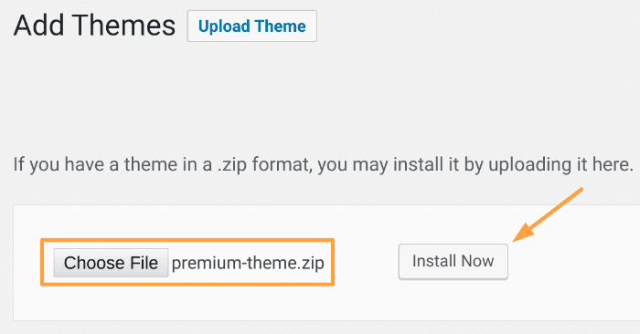 Start a blog - Premium WordPress Theme options