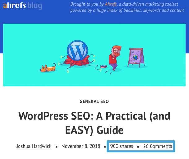 wordpress seo blog post